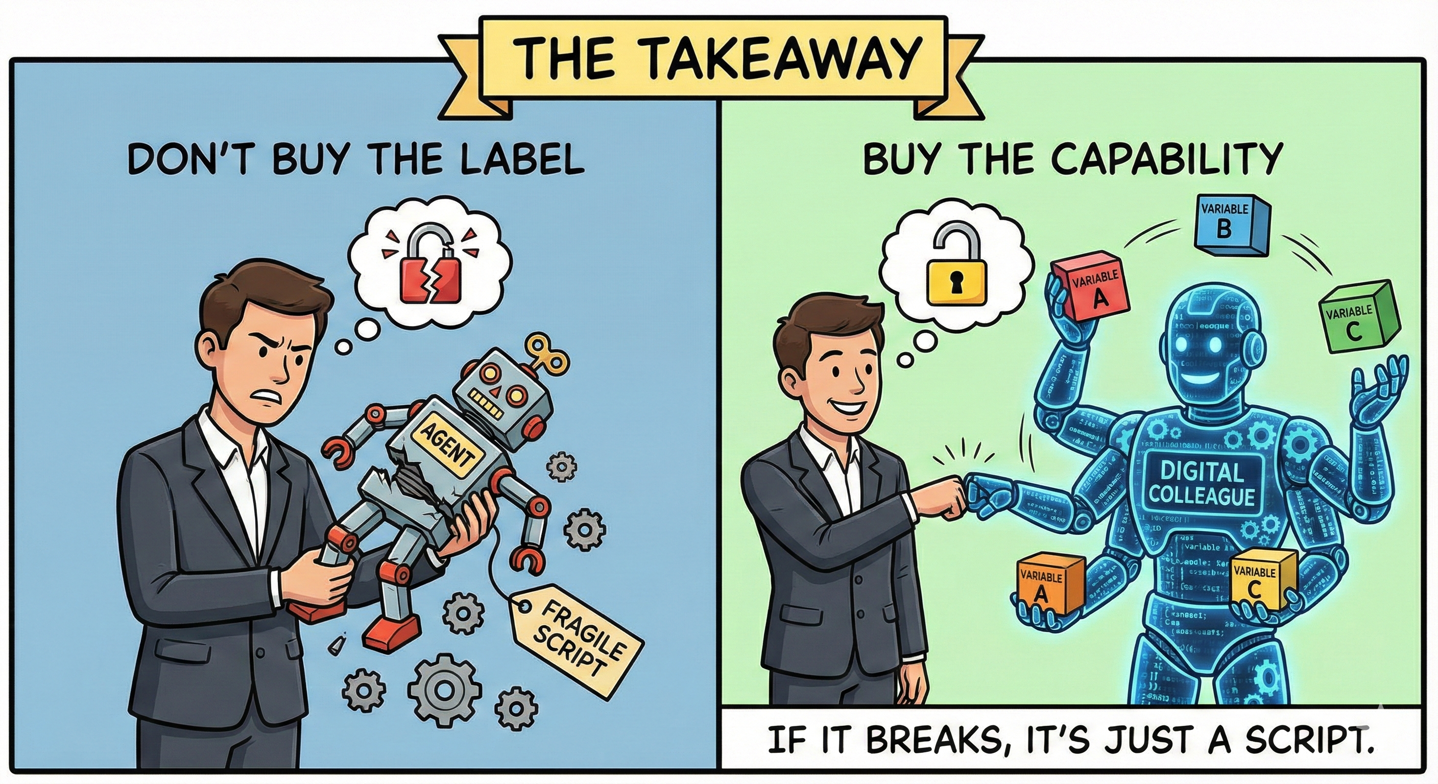 Cartoon: Label capability gap